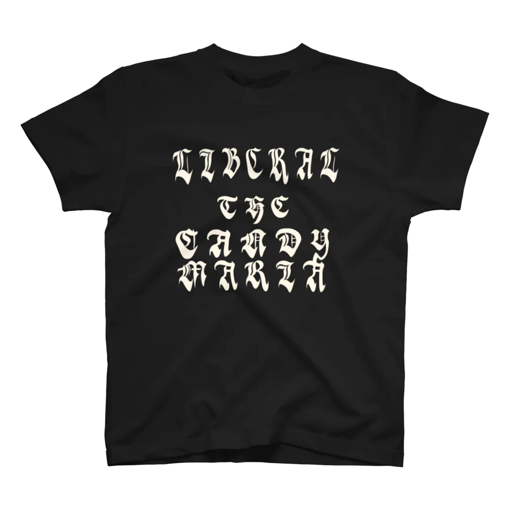 THE CANDY MARIAのLIBERAL Old English スタンダードTシャツ