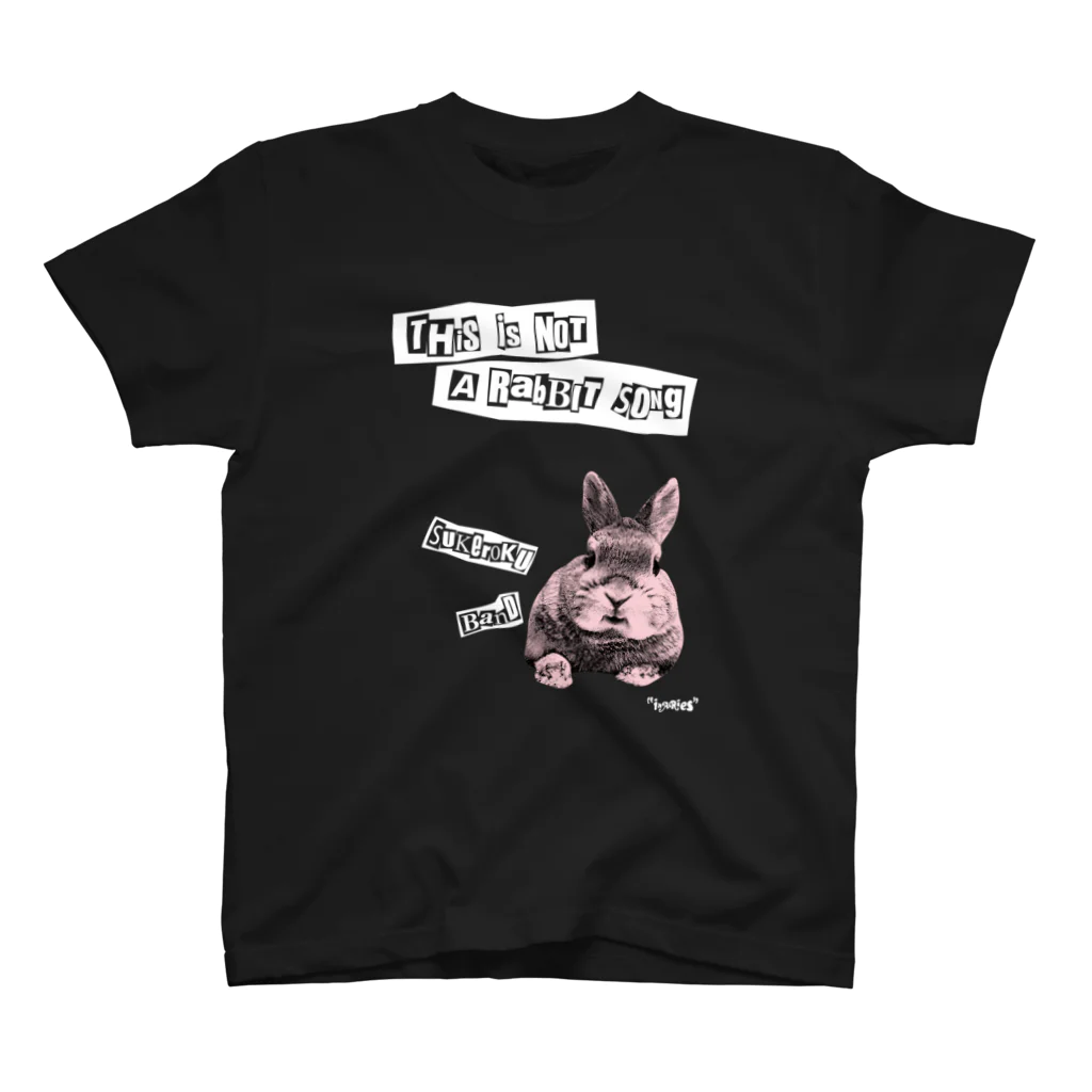 "inaries"の助六ばんど　This is not a rabbit song スタンダードTシャツ