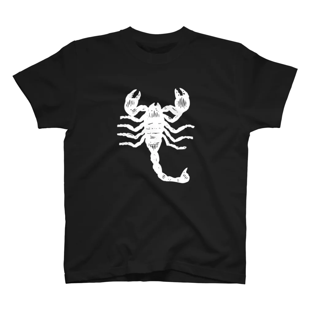 maison APHRODITEのさそり座（Scorpio）_WhitePrint スタンダードTシャツ