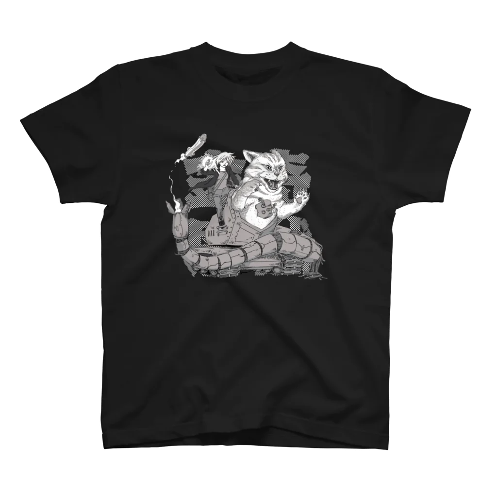 OGR Labのロボット猫と少女 スタンダードTシャツ