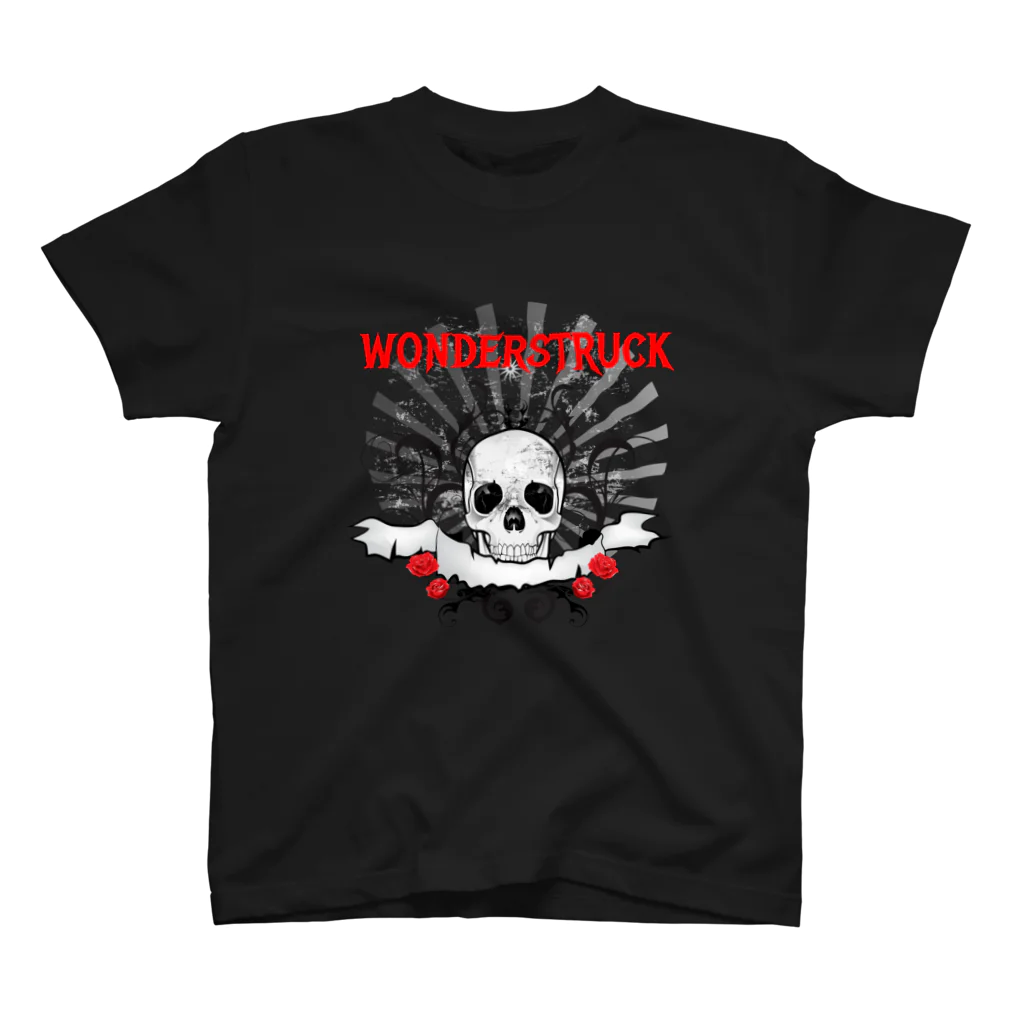 WONDERSTRUCK OFFICIAL WEB STOREのSKULL AND ROSE スタンダードTシャツ