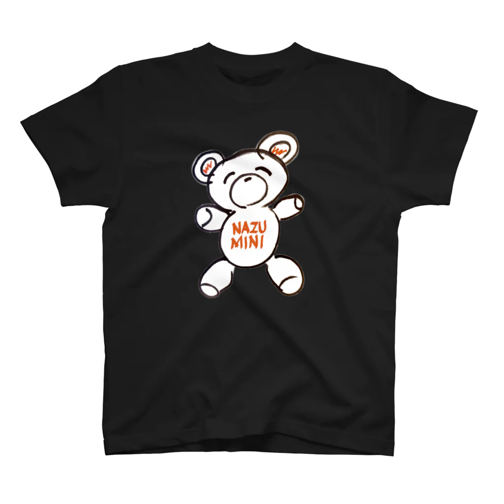 NAZU MINIのNAZU MINI  bear （white） スタンダードTシャツ