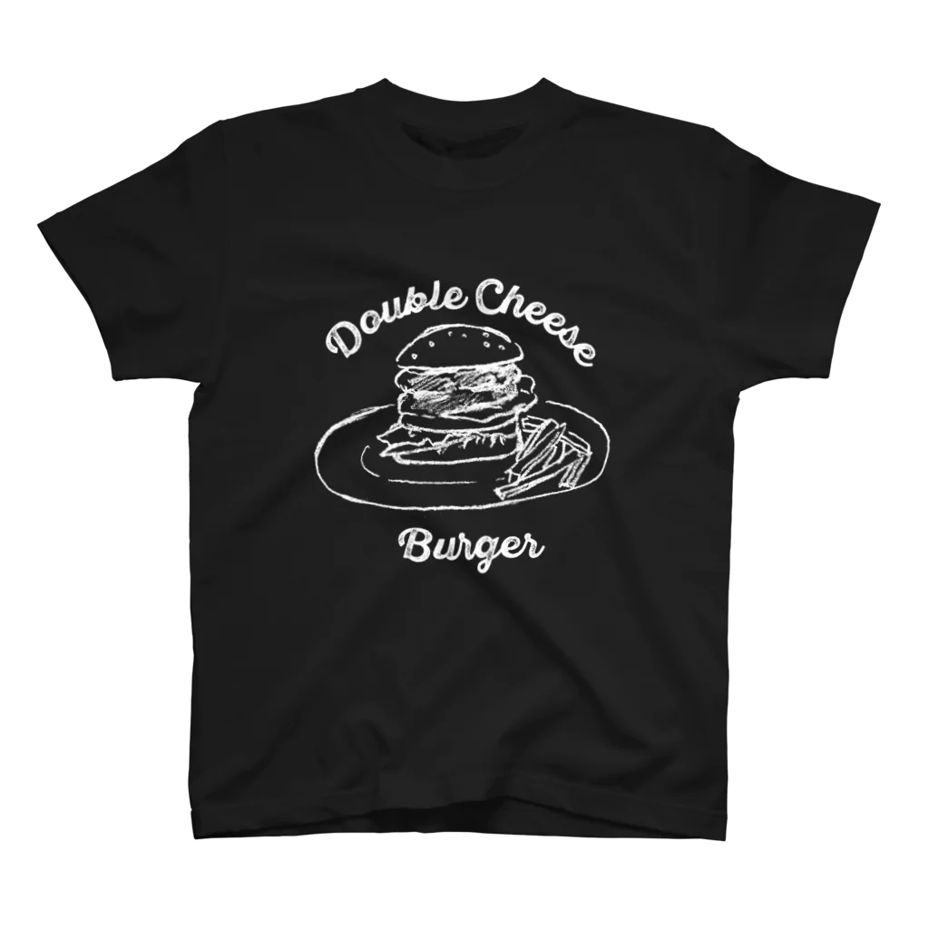 sunokko designのダブルチーズバーガー スタンダードTシャツ