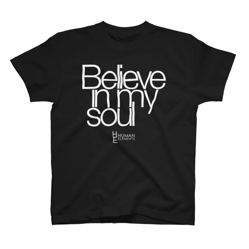 Human Elements STOREのBelieve In My Soul (Black) Regular Fit T-Shirt