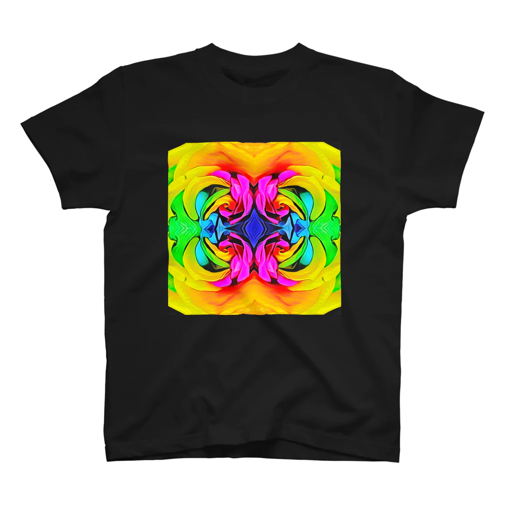 HIRO CollectionのRainbow Rose Regular Fit T-Shirt