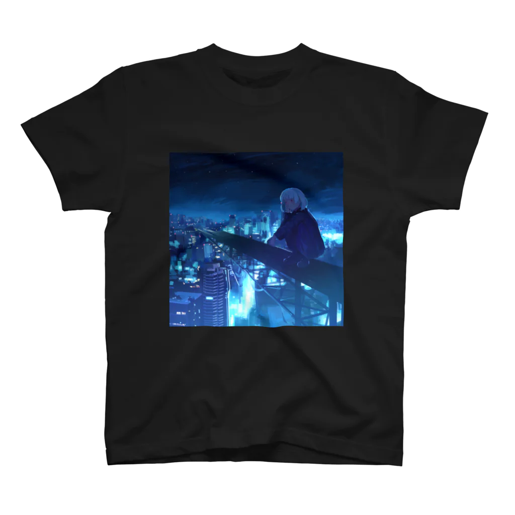 LIN&HylenのNight Time - LIN&Hylen　T-Shirts Regular Fit T-Shirt