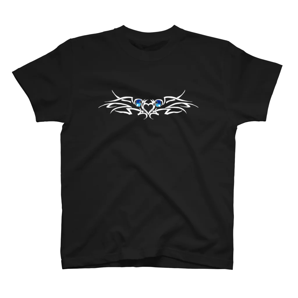 hArUのtribal eye-shiro- スタンダードTシャツ