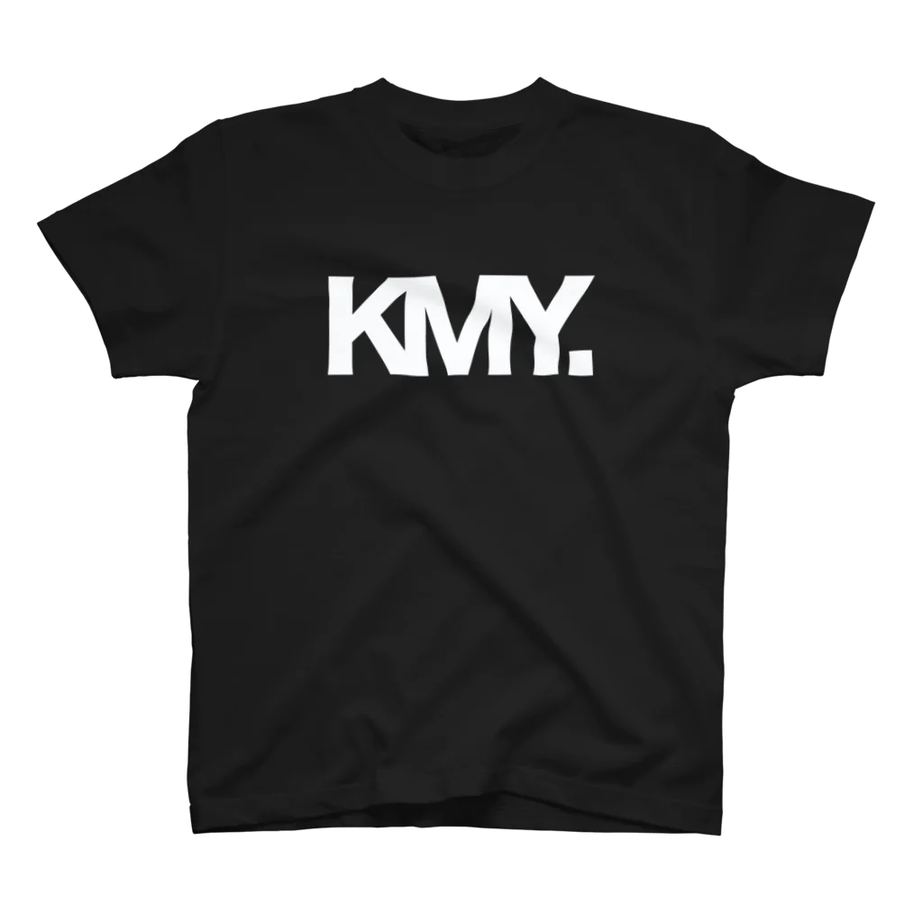 KMY.のKMY.ロゴBIG白 Regular Fit T-Shirt