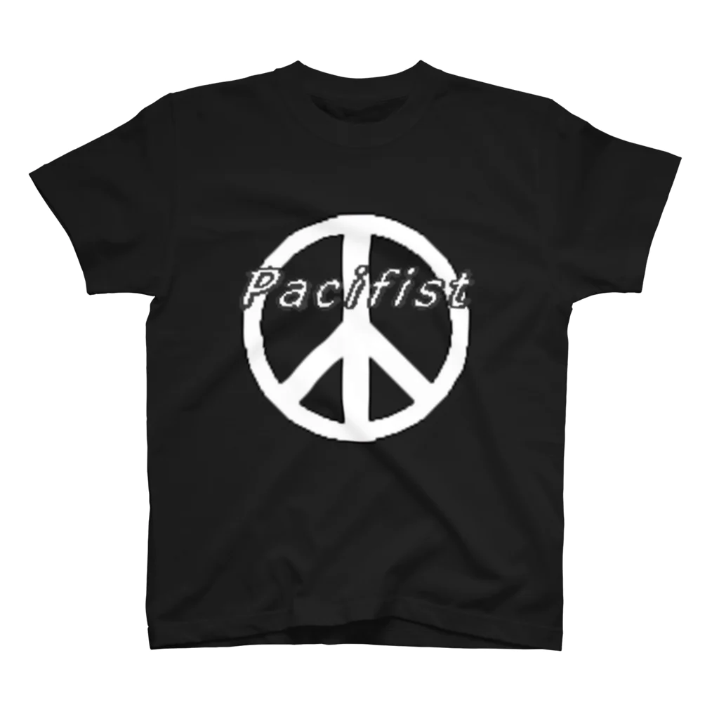 ドット屋さんのPacifist(ホワイト)／ドット絵 スタンダードTシャツ