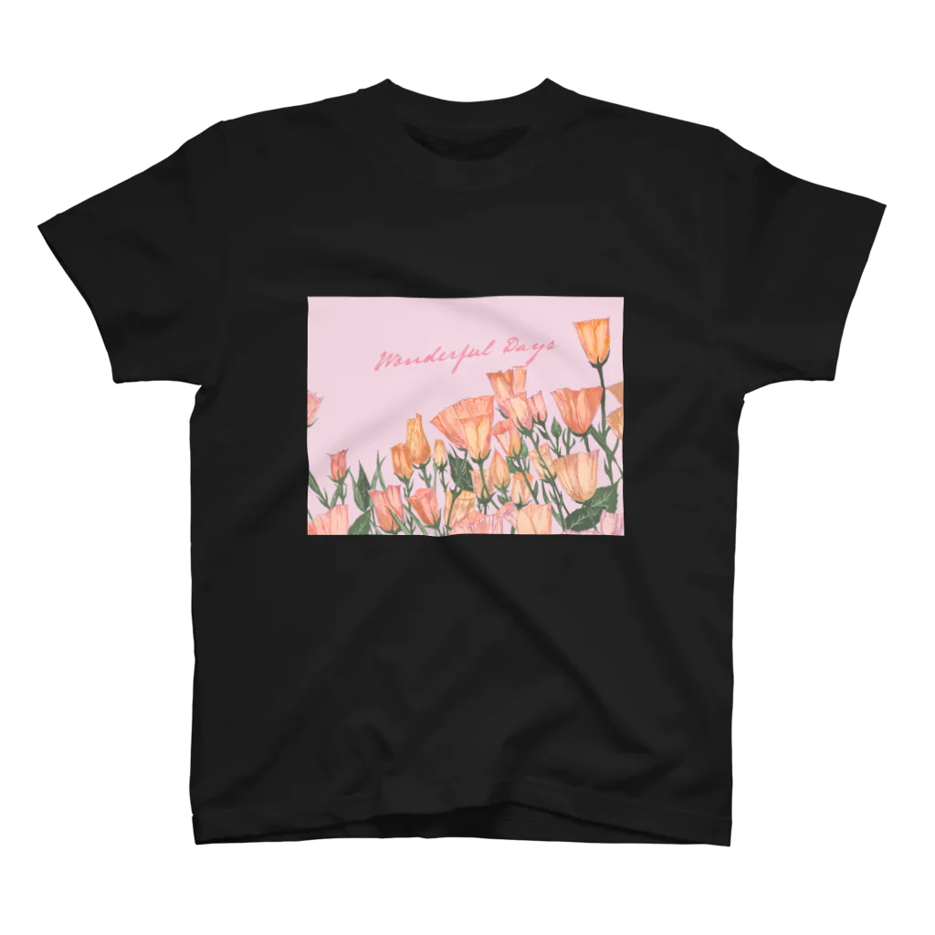 yumika_newyorkのFlowerspring_wonderfuldays Regular Fit T-Shirt