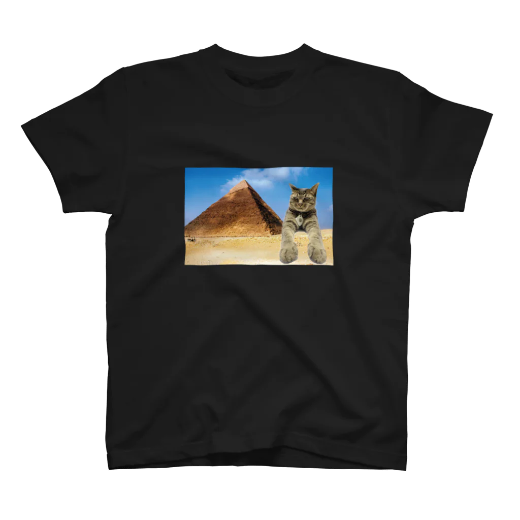 Ichiro&Jiroの猫とピラミッド スタンダードTシャツ