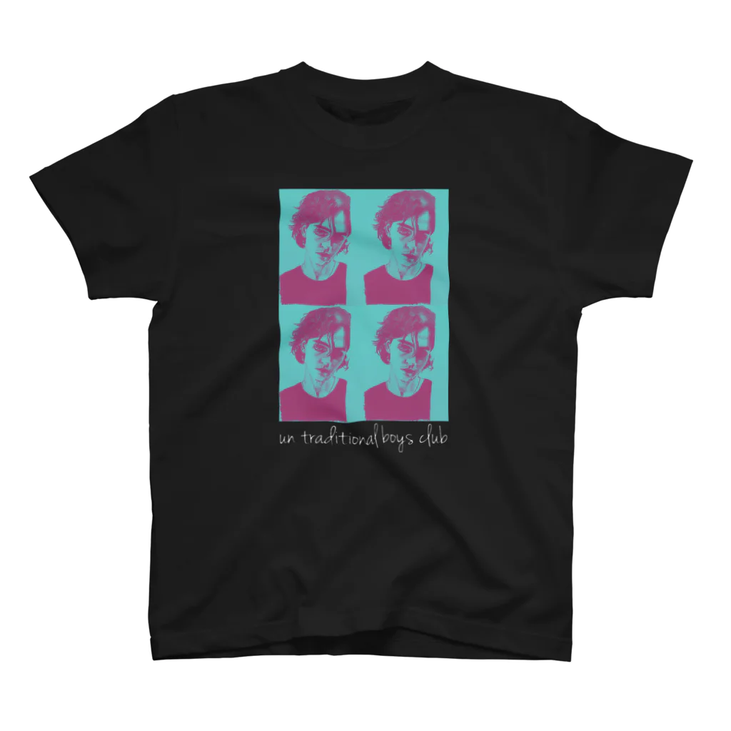 UN TRADITIONAL BOYS CLUBのboy color 文字BLACK スタンダードTシャツ