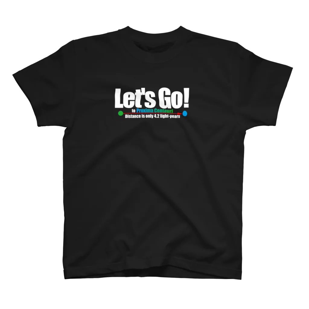 ACTIVE-HOMINGのLet's Go! to Proxima Centauri Tシャツ Regular Fit T-Shirt