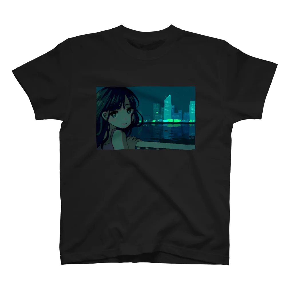 Yuki Nanamiの夜景 スタンダードTシャツ