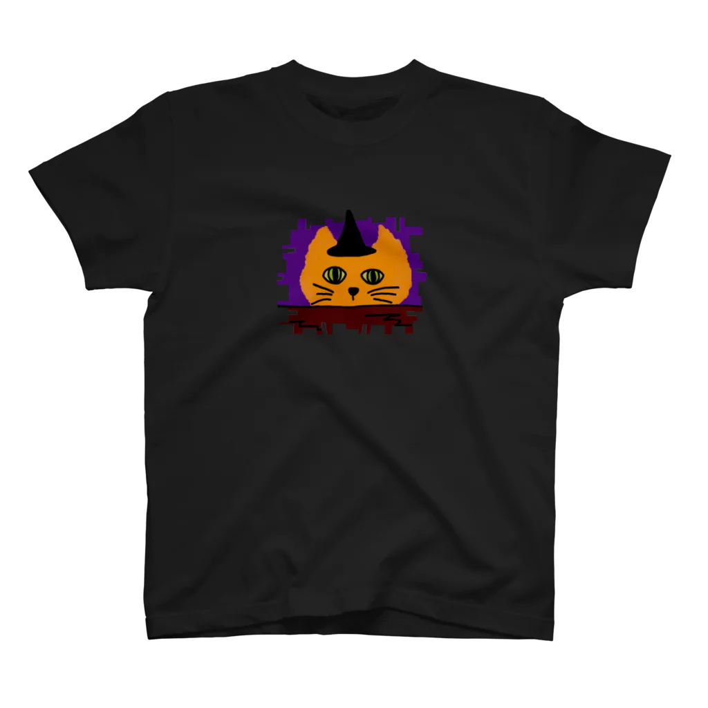 気ままに創作　よろず堂のハロウィンねこ スタンダードTシャツ