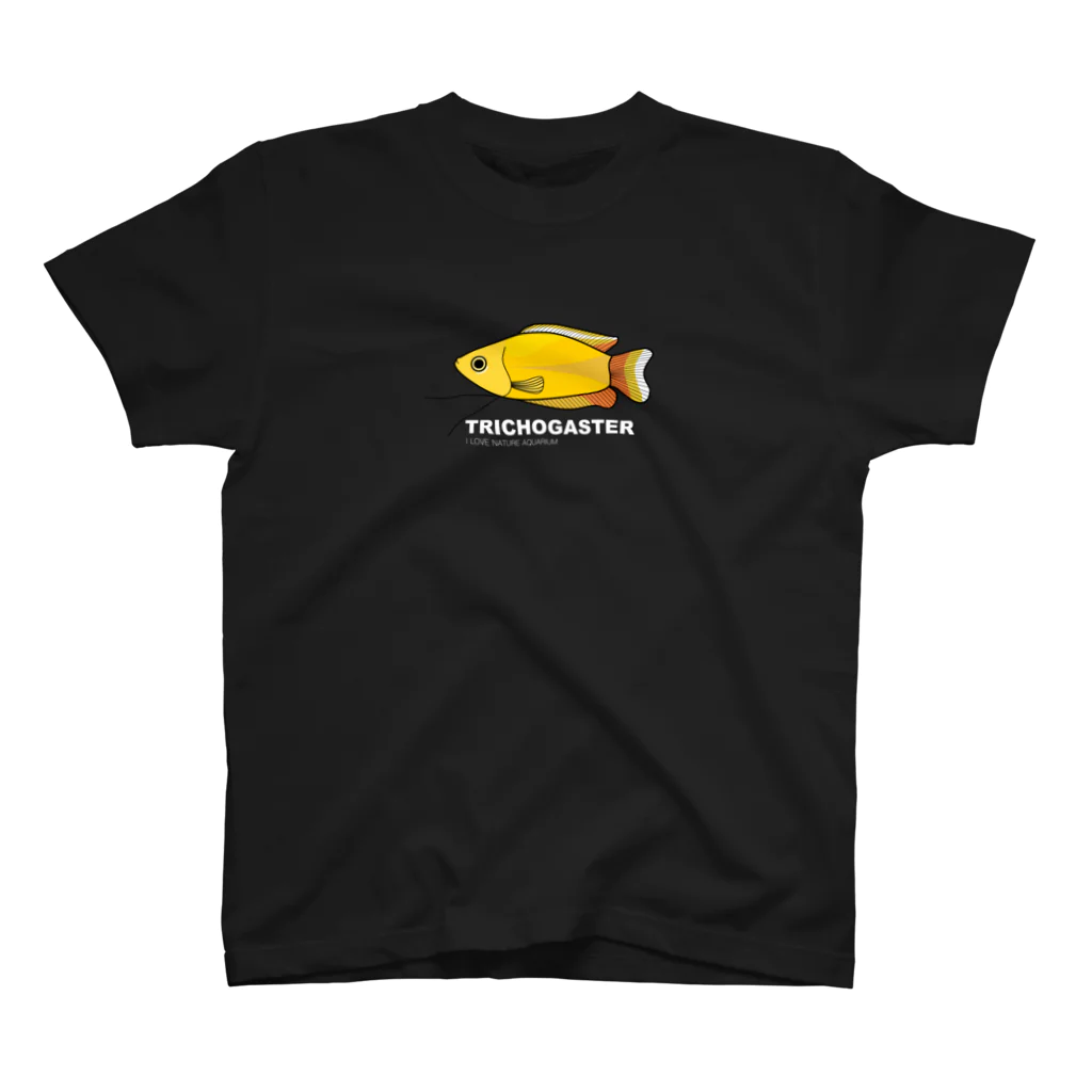 MEGABIGのみんな大好き熱帯魚 文字(白） スタンダードTシャツ