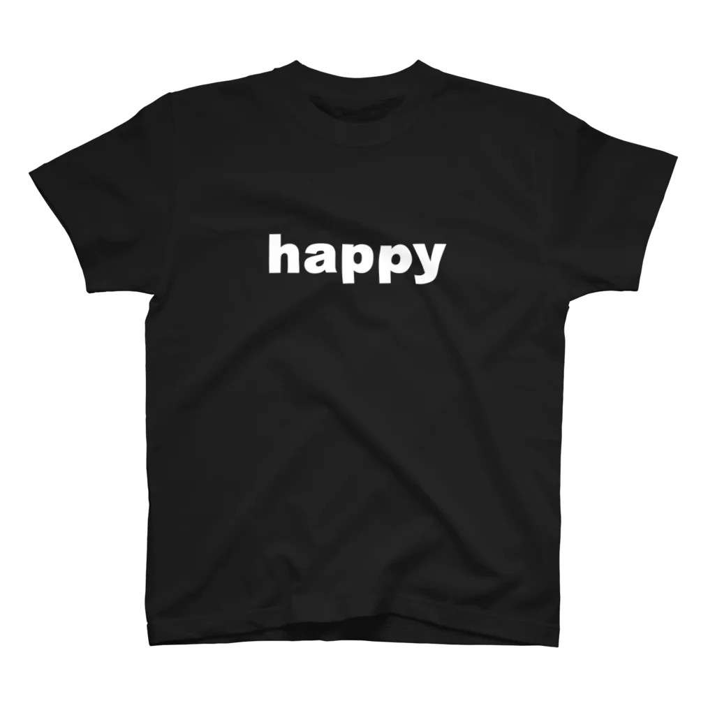 FUN TIMES POSITIVE VIBES。 のHAPPY Regular Fit T-Shirt