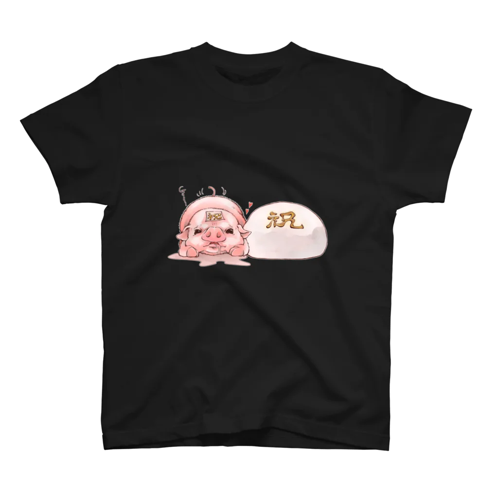 トロ箱戦隊本部の紅白まんじゅう スタンダードTシャツ