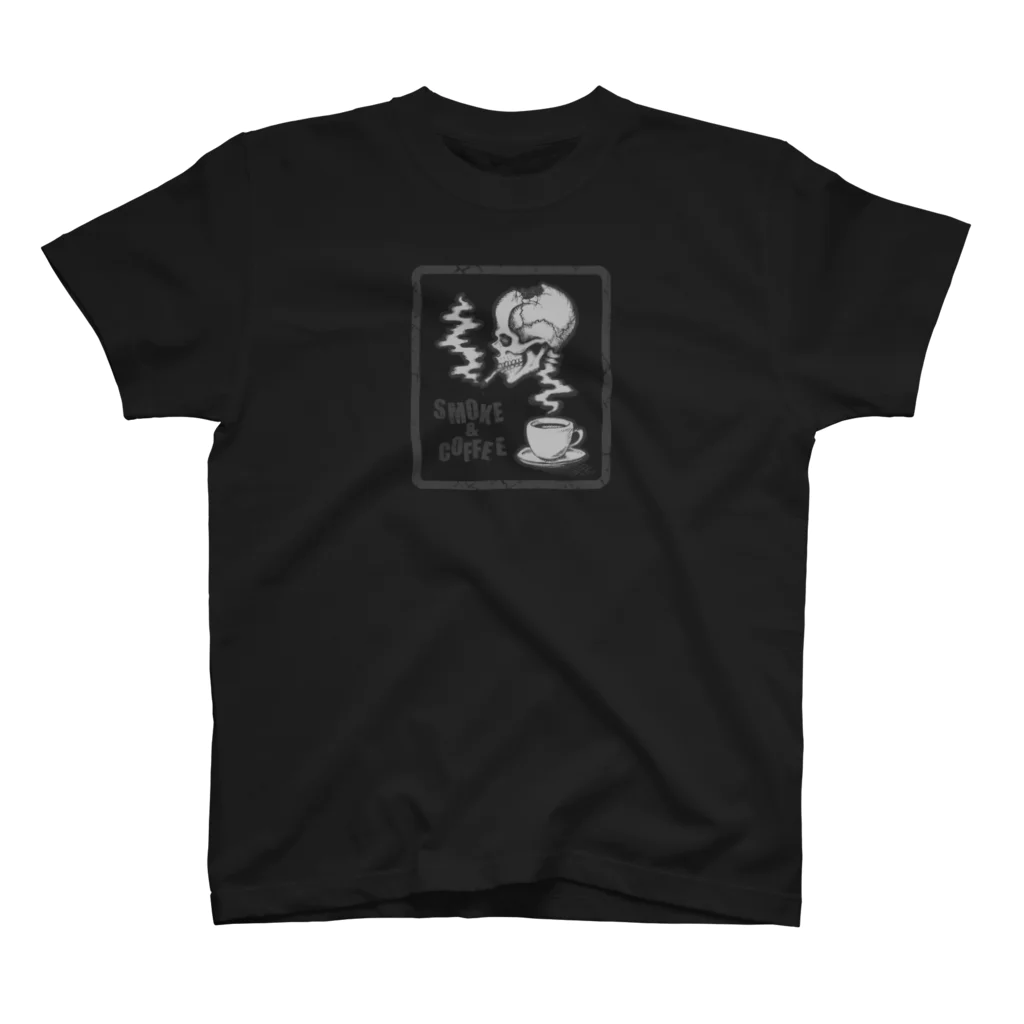 Atelier YAMA store -アトリエ ヤマ ストア-の【SMOKE&COFFEE】ブラック スタンダードTシャツ