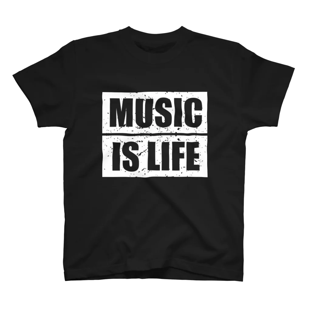 musicteeのミュージック・イズ・ライフ スタンダードTシャツ