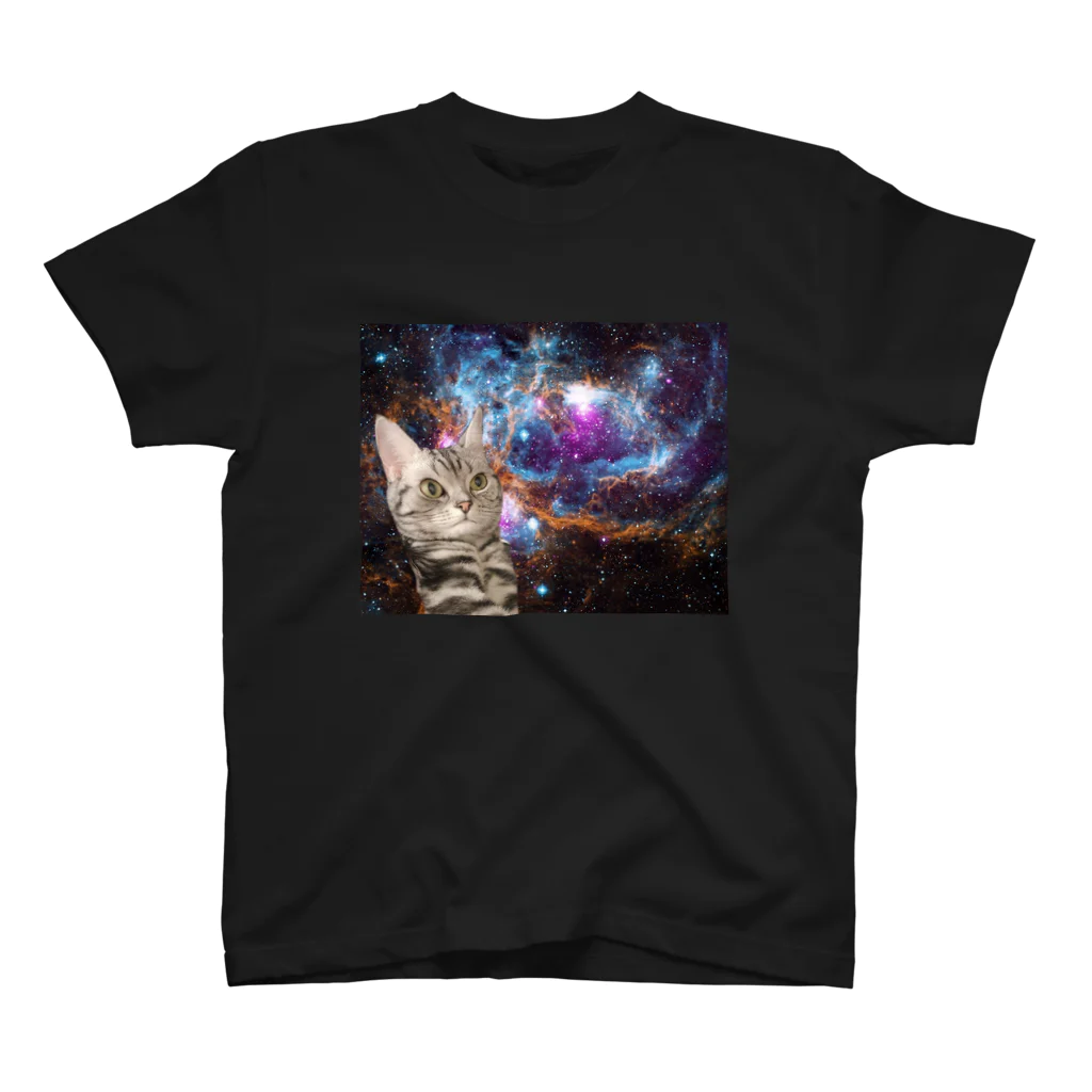 🥐🍞ちょきぷり🍞🥐のうちの宇宙猫 スタンダードTシャツ