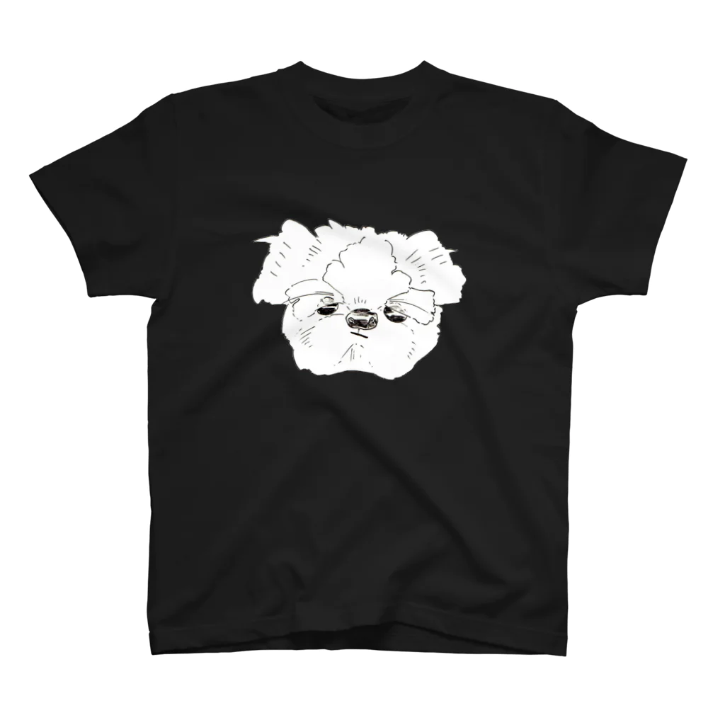 アトリエミキストアの寝起きわんちゃん スタンダードTシャツ