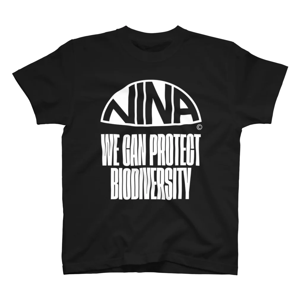 NinaのNINA LOGO & SLOGAN A WH Regular Fit T-Shirt