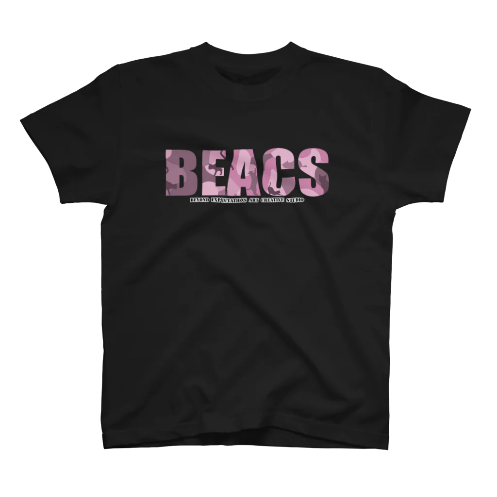 BEACSのBEACS　ロゴ1（ネコ） Regular Fit T-Shirt