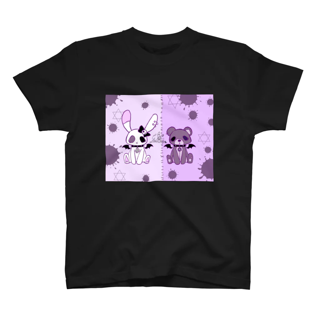 ャミ×ゥサギのャミ×ゥサギ🐇ャミ×ベァ🧸 スタンダードTシャツ