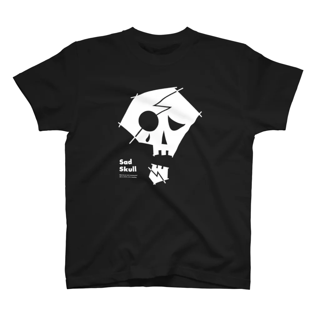 ROCKET LIGHTSのSad Skull スタンダードTシャツ