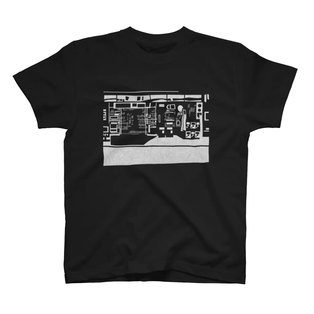 出口瀬々のコンビニ柄【白】 スタンダードTシャツ