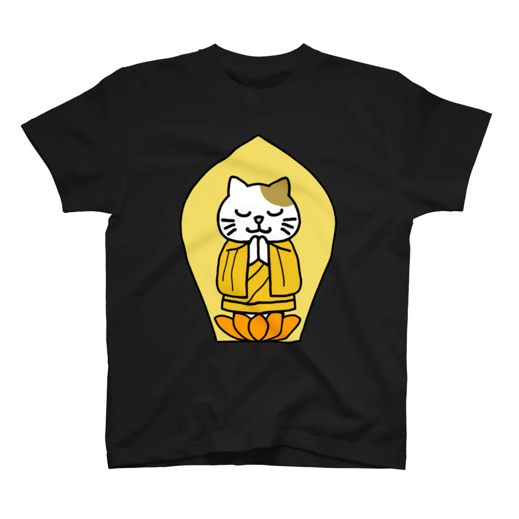 田中ひろみ(usagitv)の猫ほとけさま スタンダードTシャツ