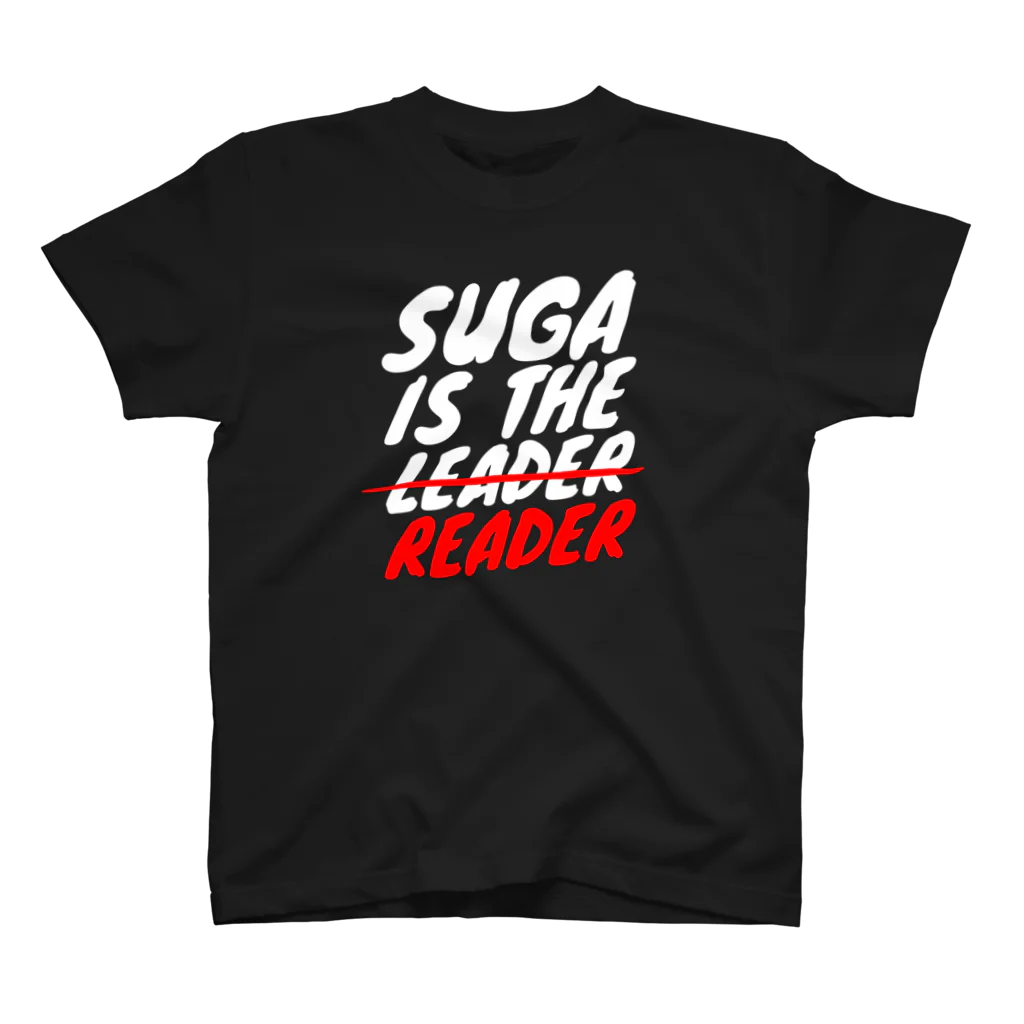 gemgemshopの菅は指導者(LEADER)ではなく読む人(READER) スタンダードTシャツ