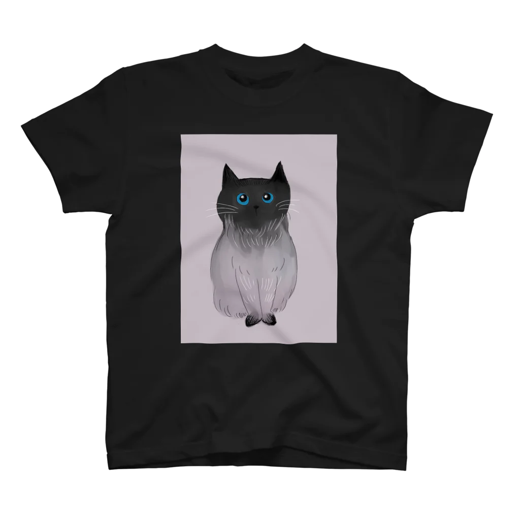 お花屋さんの夜の猫 スタンダードTシャツ