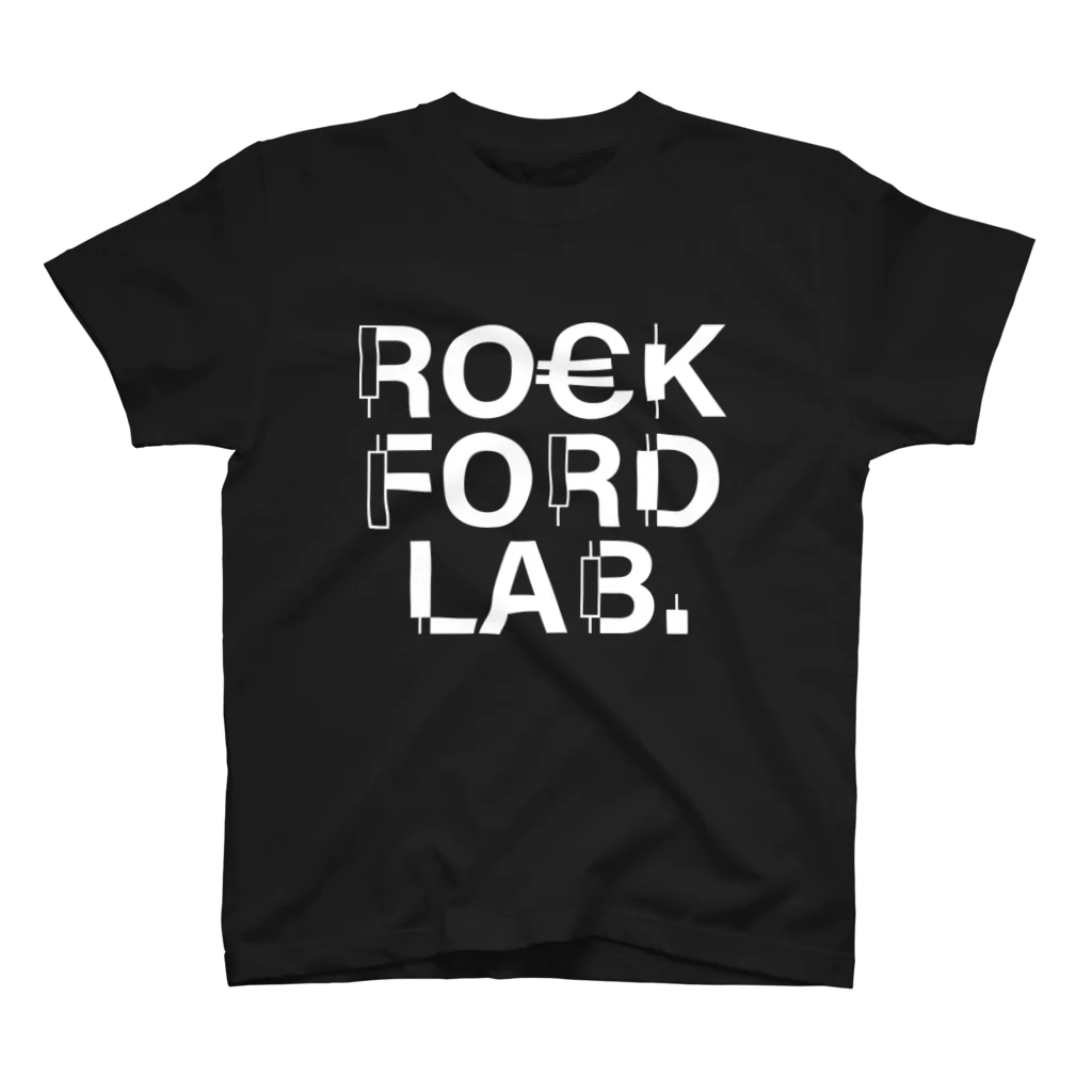 RockFordTradeの大きめRFL白字 スタンダードTシャツ