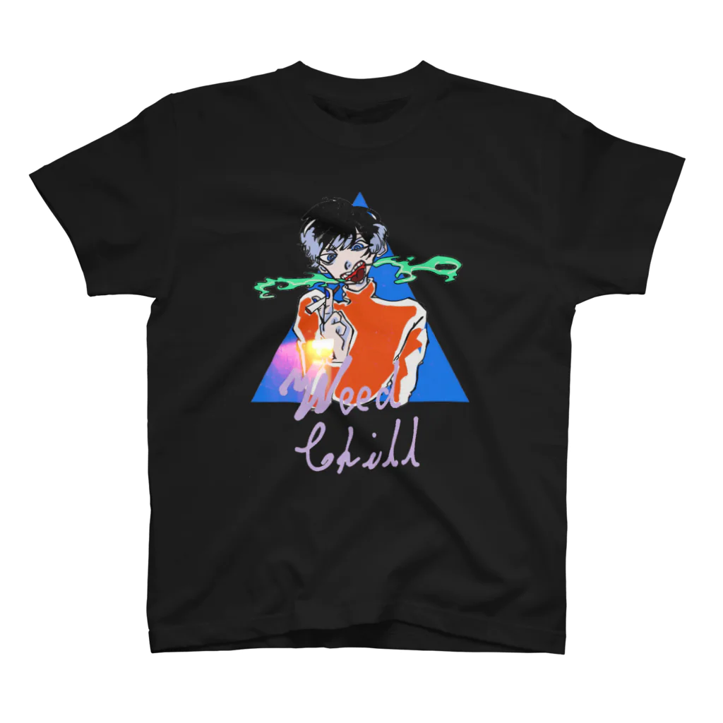 -紫喰-のWeed でChill スタンダードTシャツ