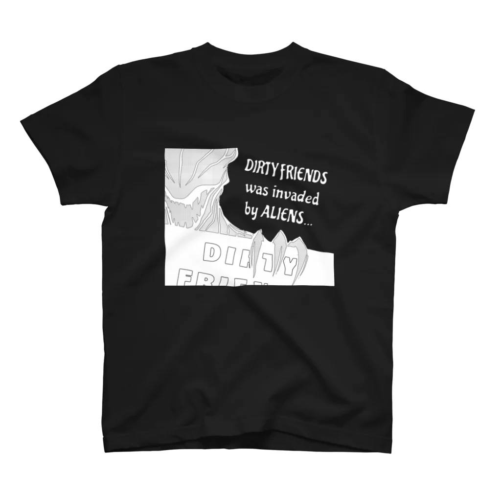 DIRTY FRIENDSのエイリアン 色違い スタンダードTシャツ