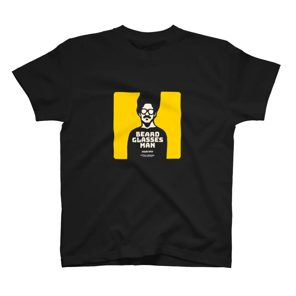 Little MachoのBeard glasses man スタンダードTシャツ