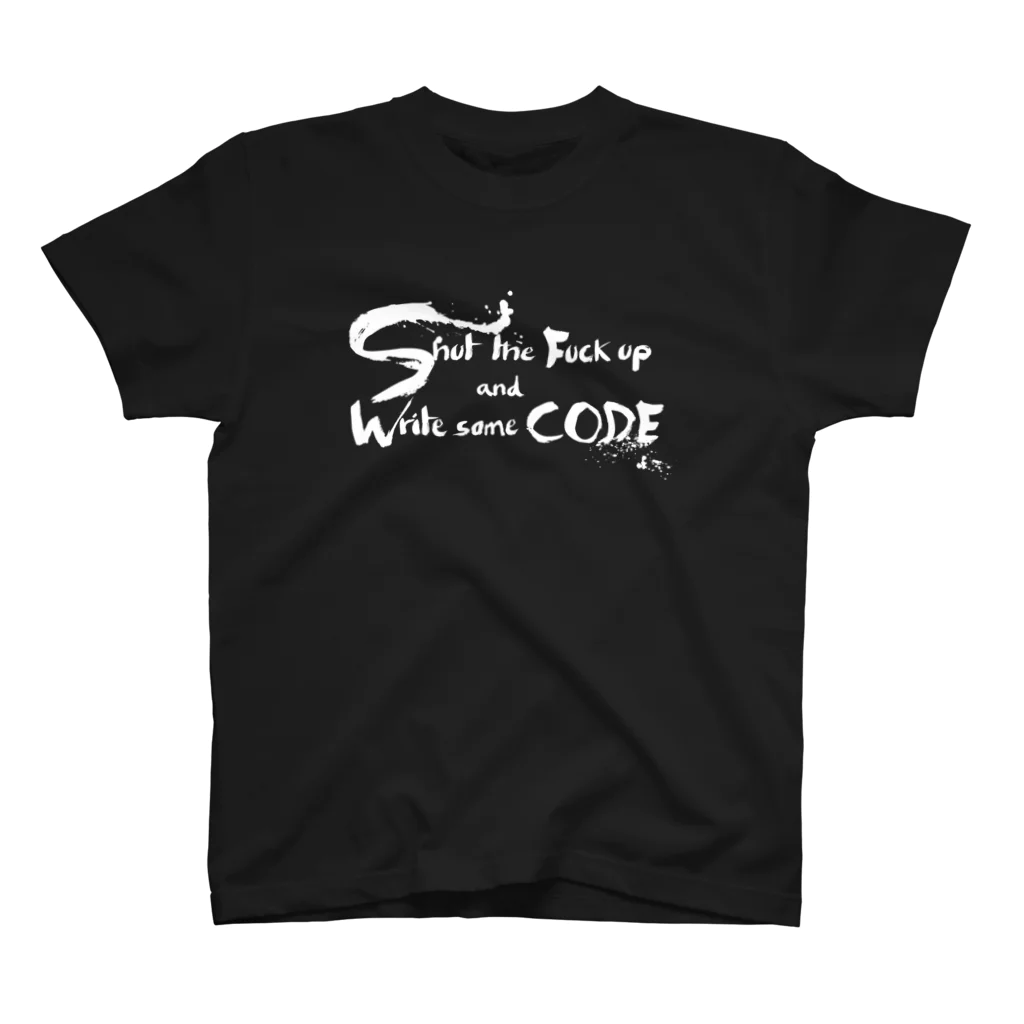 Kunihiko TanakaのShut the fuck up and write some code Regular Fit T-Shirt