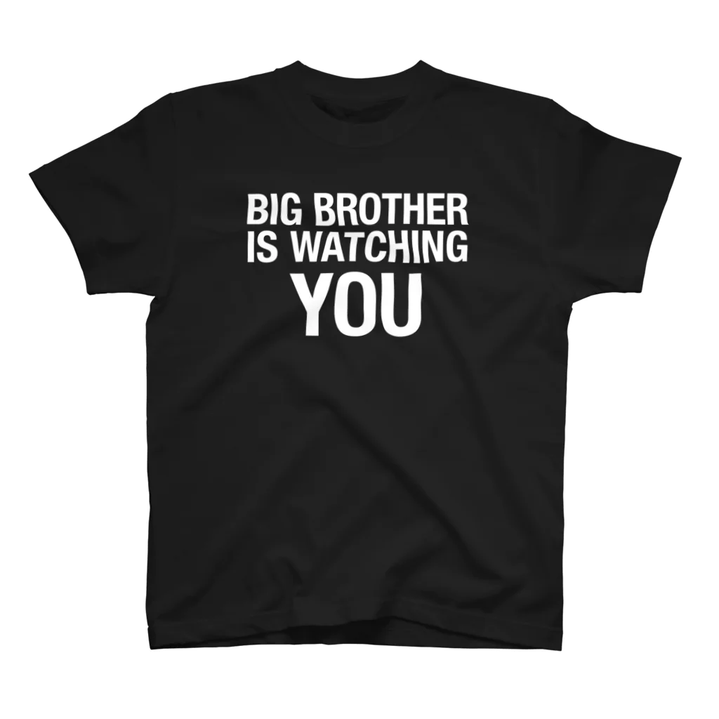 くらげの1984年 BIG BROTHER（白文字） Regular Fit T-Shirt