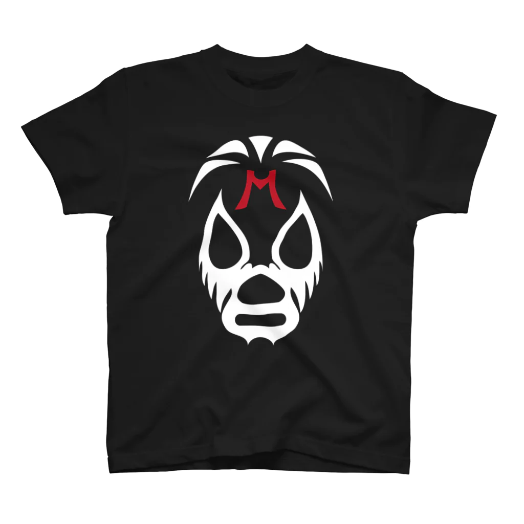 DRIPPEDのMIL MASCARAS MASK-ミル・マスカラスマスク 白ロゴ Regular Fit T-Shirt