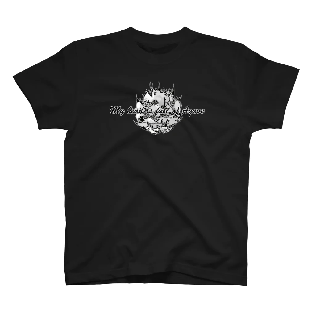 M-S-A-BOXのアガベ・チタノタ BB・ Agave titanota Black And Blue スタンダードTシャツ