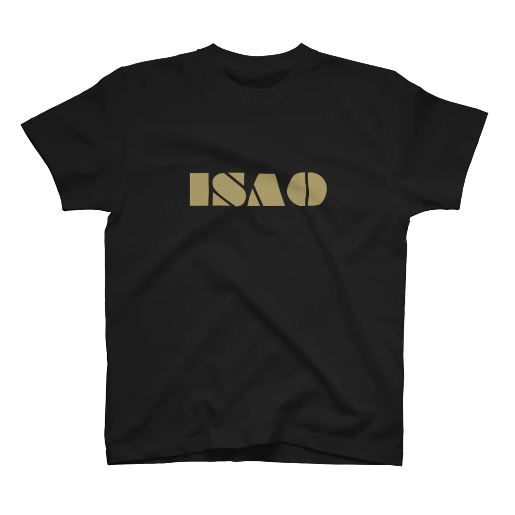 ゆるTショップのISAO Tシャツ (ゴールドプリント) Regular Fit T-Shirt