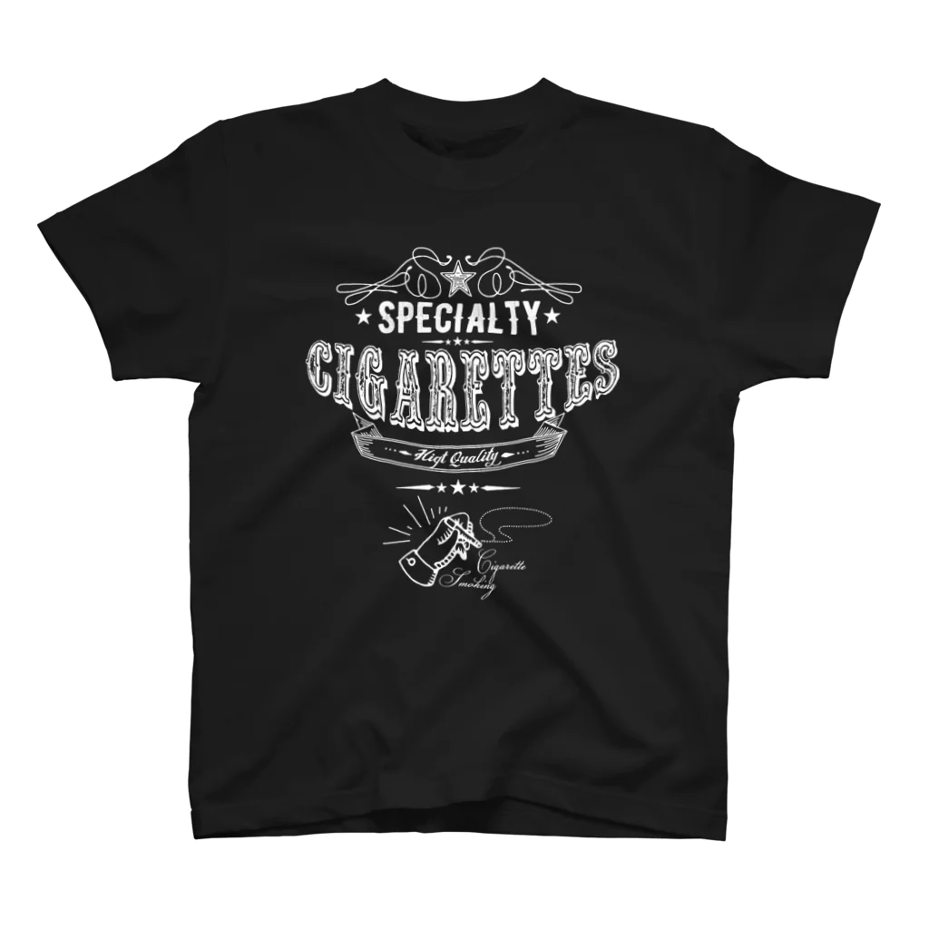 ゴトウミキのcigarette（白インク） スタンダードTシャツ