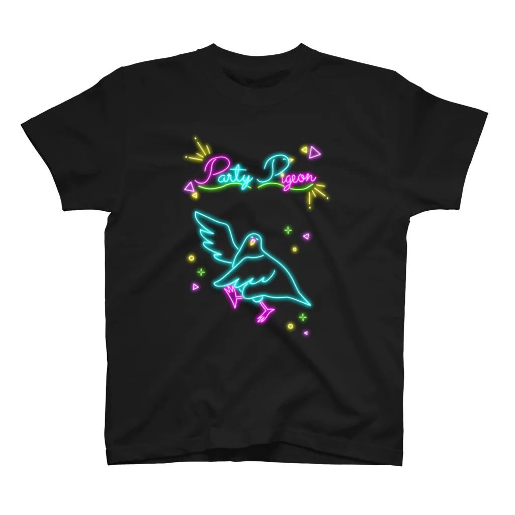 ODAYAKAの穏和な鳩 パリピネオン Regular Fit T-Shirt