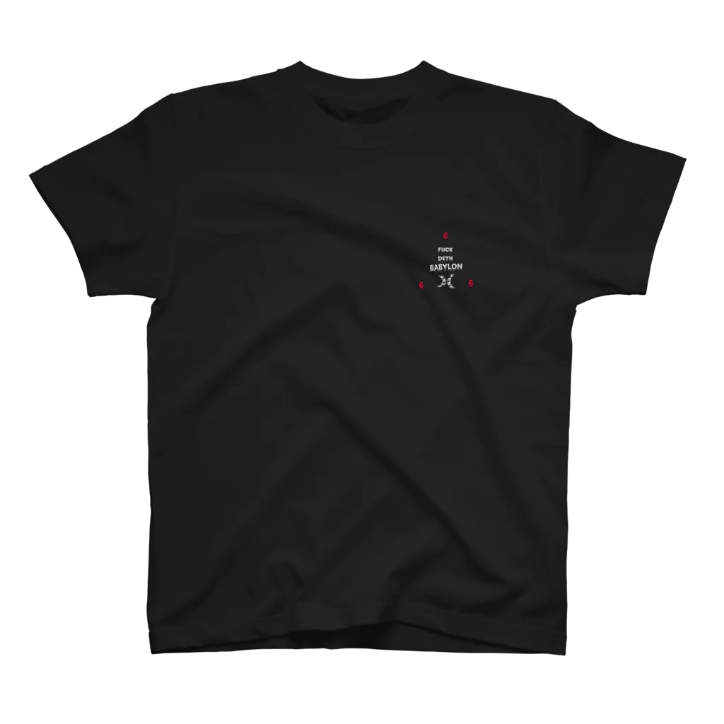 ペケティーのfuck deth babylon スタンダードTシャツ