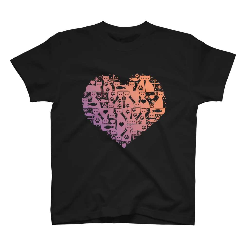 frmeowのCattower [Pink to Purple] スタンダードTシャツ