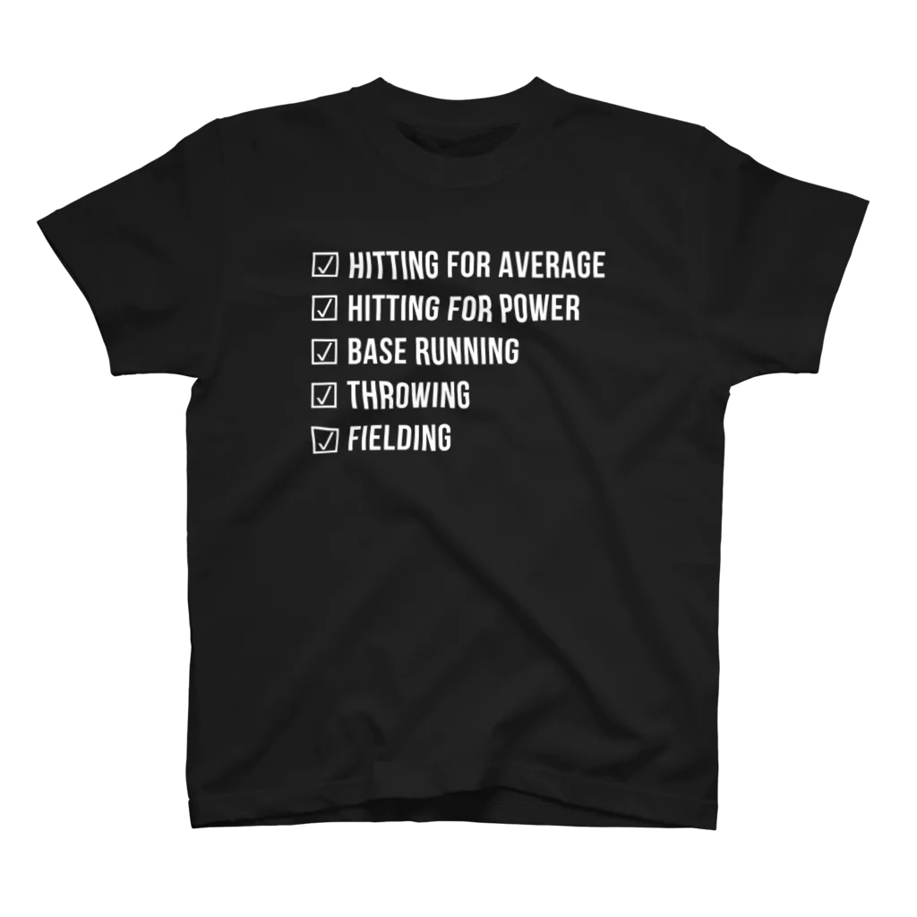 STRIKE｜野球用語Tシャツのファイブツールプレイヤー スタンダードTシャツ