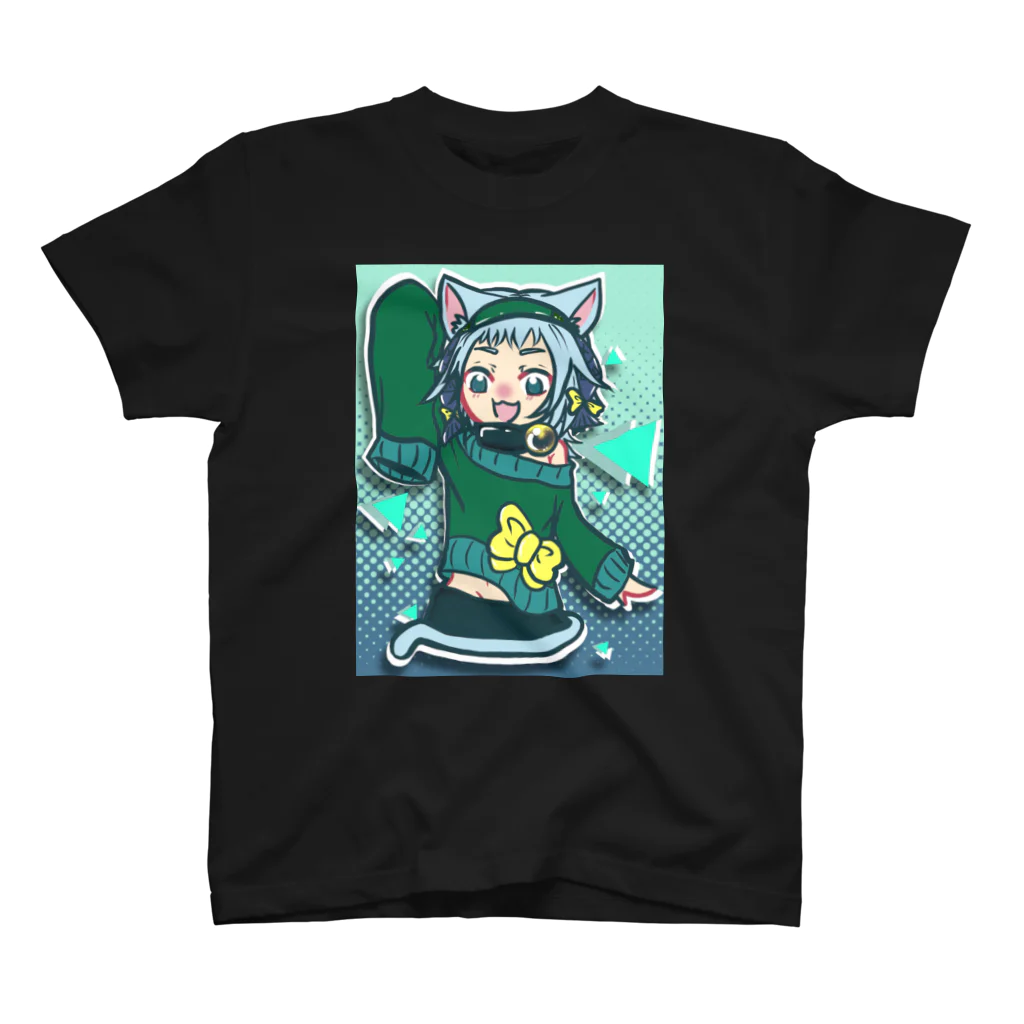 さらだの猫耳少女（カラーver.） Regular Fit T-Shirt