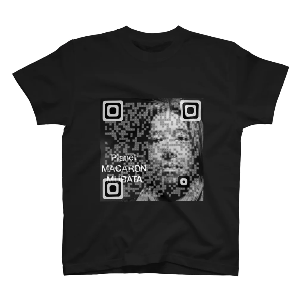 Murataのマカロン星人QRコード スタンダードTシャツ